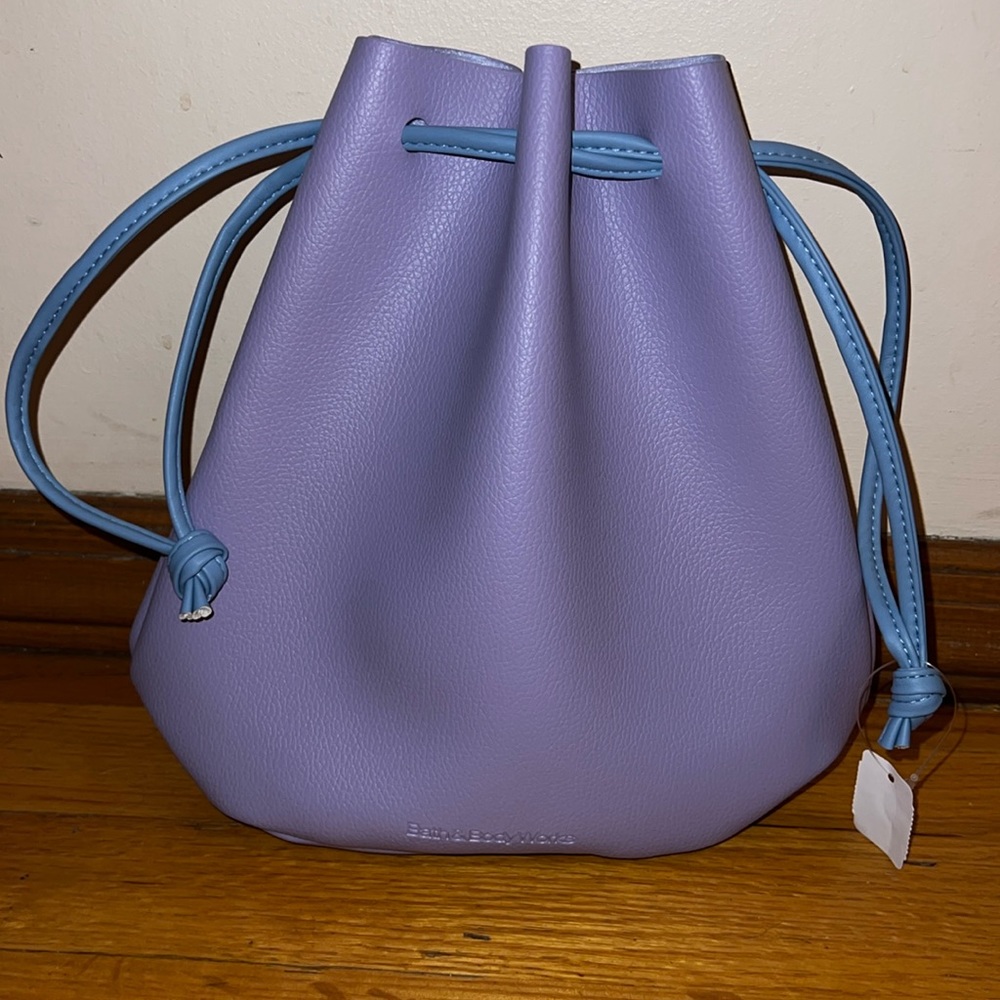 NWT Bath & Body Works Purple Drawstring Bag